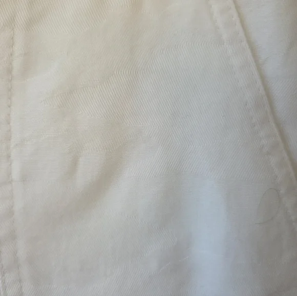 TRINA TURK Reyne White Textured Pants 6 NWT Wide Leg Mid Rise $292